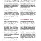 Text: „Ich habe keine Zeit!“ Seite 13. Stress, Erschöpfung und Alltag einer gestressten Person. Erwartungen und Alltagsdruck.