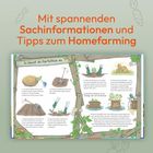 Mit spannenden Sachinformationen und Tipps zum Homefarming. "So baust du Kartoffeln an" zeigt Schritte für Homefarming.