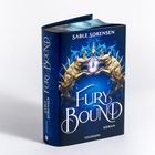 „Fury Bound“ von Sable Sorensen, Roman. Cover zeigt zwei goldene Wölfe mit einem juwelenartigen Kristall dazwischen.