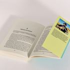 Links: "2 Ziegenwolle und Gentlemen". Rechts: Foto eines Mannes, der ein Tier hält. Text auf gelbem Hintergrund darunter.