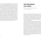 Links: Fließtext, rechte Seite: "Vom Überleben zum Leben. Wie wir alte Muster erkennen und uns daraus befreien". Seitenzahlen: 256, 257.