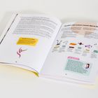 Ein Buch mit den Titeln: "Jetzt bist du an der Reihe!" und "Ein Jahr mit meiner neuen Sport-Routine". Farbig illustriert.