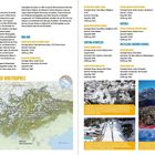 "Austragungsorte der Winterspiele" mit Karte der Region und Texten zu Sportstätten in Italien sowie drei Landschaftsfotos.