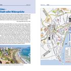 Der Text beschreibt Lima als "Stadt voller Widersprüche" und enthält eine Karte der Stadt.
