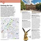"Entlang der Isar" beschreibt Münchens Viertel. Sehenswürdigkeiten: Maximilianeum, Friedensengel, Villa Stuck. Enthält Karte.