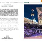 Musterlayout. 61 Grelle Forelle. Text beschreibt Club mit elektronischer Musik, zwei Floors und strikter Fotografie-Verbot.