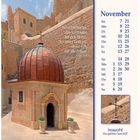 Text: "Setzt für immer das Vertrauen auf den Herrn, der unser Gott ist, unser Fels für alle Zeiten! Jesaja 26,4." Novemberkalender.