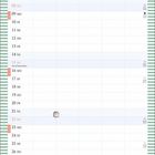 August-Kalenderblatt mit Wochentagen in Deutsch. Illustration von Winnie Puuh, Tigger und weiteren Charakteren am unteren Rand.