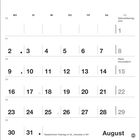 Kalender: Nationalfeiertag (CH) am 1. August, Mariä Himmelfahrt am 15. August, August am Kalenderende.