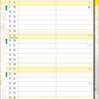 "August", Tage und Wochentage aufgelistet. Illustration von zwei Engeln mit Text: "Fürsorge ist...bis du selbst wieder Hunger hast."