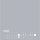 "August" und ein Monatskalender. Sonntage hervorgehoben. Notiz: 1.8. Nationalfeiertag (CH), 15.8. Mariä Himmelfahrt.