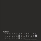 Kalender für August: Wichtig sind der 1. (Nationalfeiertag CH) und der 15. (Mariä Himmelfahrt).