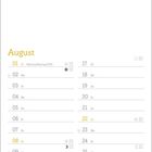 Augustkalender mit Feiertagen: 1. Nationalfeiertag (CH), 15. Mariä Himmelfahrt, Notiz zu gesetzlichen Feiertagen.