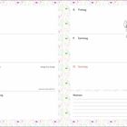 Kalender für die Woche vom 4. bis 10. Januar. Am 6. ist Heilige Drei Könige. Rechts ist eine süße Comic-Illustration.