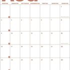 Kalenderseite mit "AUG" oben, Wochentage darunter. Feiertage: 1. Nationalfeiertag (CH), 15. Maria Himmelfahrt.