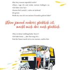 "Wenn jemand anderes glücklich ist, macht mich das auch glücklich." Illustration: Zwei Männer in gelbem Tuk-Tuk.
