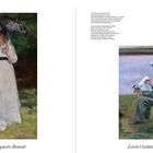 28: Auguste Renoir. 29: Lovis Corinth. Links: Frau mit Sonnenschirm, rechts: mann beim Malen.