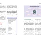 Texte: "Die E-Zelle im Mittelpunkt", "Alterungsfaktoren", Diagramm: Stress, Inaktivität, Übergewicht, Fehlernährung, Rauchen.