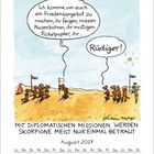 „MIT DIPLOMATISCHEN MISSIONEN WERDEN SKORPIONE MEIST NUR EINMAL BETRAUT.“ Zwei Gruppen reden im Wüstenbild.