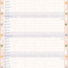 Kalender für August 2027, dekoriert mit Blumen. Oben steht "AUGUST", darunter Wochentage und Daten.