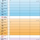 Kalender für August 2027 mit farbigen Wochen. Feiertage: 1. Bundesfeier, 8. Augsburger Friedensfest, 15. Mariä Himmelfahrt.