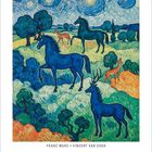 Text: "HERONYMUS BOSCH × HILMA AF KLINT". Surrealistische Illustration mit abstrakten Formen und mystischen Landschaften.