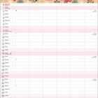 Kalenderblatt für August 2027, mit Wochentagen und Wochenzahlen. Oben sind bunte Schmetterlinge und Blumen.