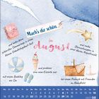 Mach's dir schön im August: Tagebuch schreiben, Sternschnuppen suchen, Badetag, Eis probieren, Picknick.
