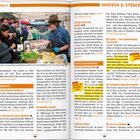 **LINKS:** 
MÄRKTE  
Auf dem Temple Bar Food Market...

**RECHTS:** 
SHOPPEN & STÖBERN  
INSIDER-TIPPS  
Trends geborgt  

Ein Mann serviert einem Kunden Essen auf einem Markt.