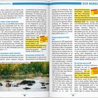 Seite 50: "CAPRIVIZIPFEL", Beschreibungen von Orten mit Telefonnummern. Highlight: Baden trotz Krokodilen im Okavango.

Seite 51: "DER NORDEN", Abschnitte zu Parks, Telefonnummern und Aktivitäten. Highlight: Einsame Wildnis im Okavango belohnt.