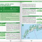Links oben: "Einmal Lofoten, bitte! Von Svolvær nach Å". Rechts oben: "Erlebnistouren". Unten rechts: Karte mit markierten Routen.
