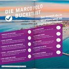 Die "MARCO POLO BUCKETLIST" mit Aktivitäten in Venetien und Friaul. Liste mit 10 Erlebnissen vor Küstenlandschaft.