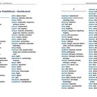 Zwei alphabetische Listen mit plattdeutschen und hochdeutschen Wörtern, beginnend mit A und B. Links "Wörterliste Plattdüütsch – Hochdeutsch".