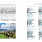 „Ausblick über Sarajevo“ steht über einem Foto von Sarajevo, das die Stadt mit Hügeln und Wolken zeigt.