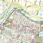 Karte mit Ortsnamen wie Minčeta, Zagrebačka, und Franjevački samostan. Linien markieren Routen und Sehenswürdigkeiten.