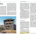 Stadt Wolin: Die Seite beschreibt die legendäre Stadt Vineta und ihre Geschichte, Sehenswürdigkeiten und historische Bedeutung. Eine Abbildung zeigt den Eingang zu einem Wikingerzentrum, bestehend aus einem hölzernen Torhaus.