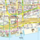 Stadtplan von Toronto, Straßen wie Wellington, Front, Yonge; Sehenswürdigkeiten: Union Station, Rogers Centre, CN Tower.