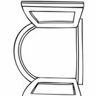 Text oben: "Das Fenster zum Hof". Darunter eine schematische, einfache Zeichnung eines geöffneten Fensters.