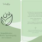 Links Text: „Seelenpflege“, „Impulskarte: Täglicher Spaziergang im Grünen“. Rechts Erklärung zum Nutzen der Farbe Grün.