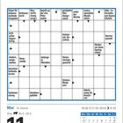 Kalenderblatt mit Kreuzworträtsel, Datum: 11. Mai, Dienstag. Darunter Tageslichtzeiten und Monatstabelle.