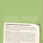 CHATEAUBRIAND VOM GRILL MIT KRÄUTER-CHILI-BUTTER. Zutaten: Rinderfilets, Chilischoten, Knoblauchzehe, Kräuter, Butter, Salz, Pfeffer. Zubereitung: Grill vorheizen, Fleisch temperieren, Chilischoten schälen, Knoblauch hacken, mit Kräutern, Butter und Gewürzen mischen. Fleisch grillen, mit Kräuterbutter servieren.

Hintergrund: Text über Adrienne Monnier, eine bedeutende Persönlichkeit der Pariser Literaturszene. Links Abb. einer Gabel.