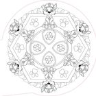 Illustration von Hund in Uniform, sechsmal symmetrisch um ein Recycling-Symbol angeordnet, mit Pfotenabdrücken verziert.