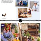 Frauenpower, Tipps für Garten & Balkon. Johanna’s Hofladen. Augustkalender mit Bildern von Frauen in verschiedenen Szenen.