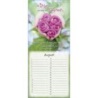 Zitat: "Die Liebe allein versteht das Geheimnis, andere zu beschenken, und dabei selbst reich zu werden." Kalender für August.