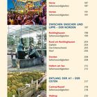 Inhalt: Bochum Sehenswürdigkeiten, Herne, Herten, Recklinghausen, Dorsten, Haltern am See. Bilder: Riesenrad, Skulptur, Landschaft.