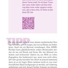 Oben links steht: Eine Schritt-für-Schritt-Anleitung kann online über einen QR-Code gefunden werden. Unten: Tipp.