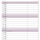 "Hofkirche", Kalender mit Datumseinträgen für August. Oben ist ein beleuchtetes Gebäude in einer Abendaufnahme zu sehen.