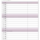 Kalenderblatt, August. "Bundesverwaltungsgericht". Über Kalender, Gebäude mit grünem Kuppeldach, Bäume und Brunnen.