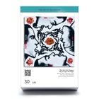 "The Art of 90s Covers" oben, "Red Hot Chili Peppers" Mitte. Illustration mit vier Gesichtern und Rosen um florales Muster.