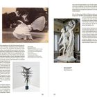 Links Text zu Fotografien, Tanz und Bewegung mit Namen wie Joshua Beckett und Norbert Kricke. Rechts Skulpturen-Abbildungen.